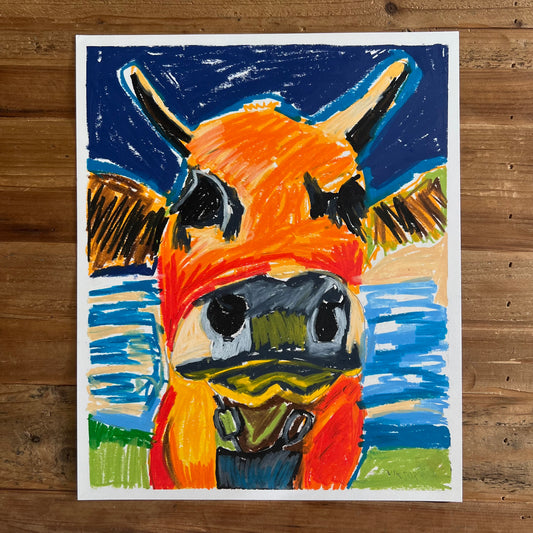 The Cow - ORIGINAL  14x17”