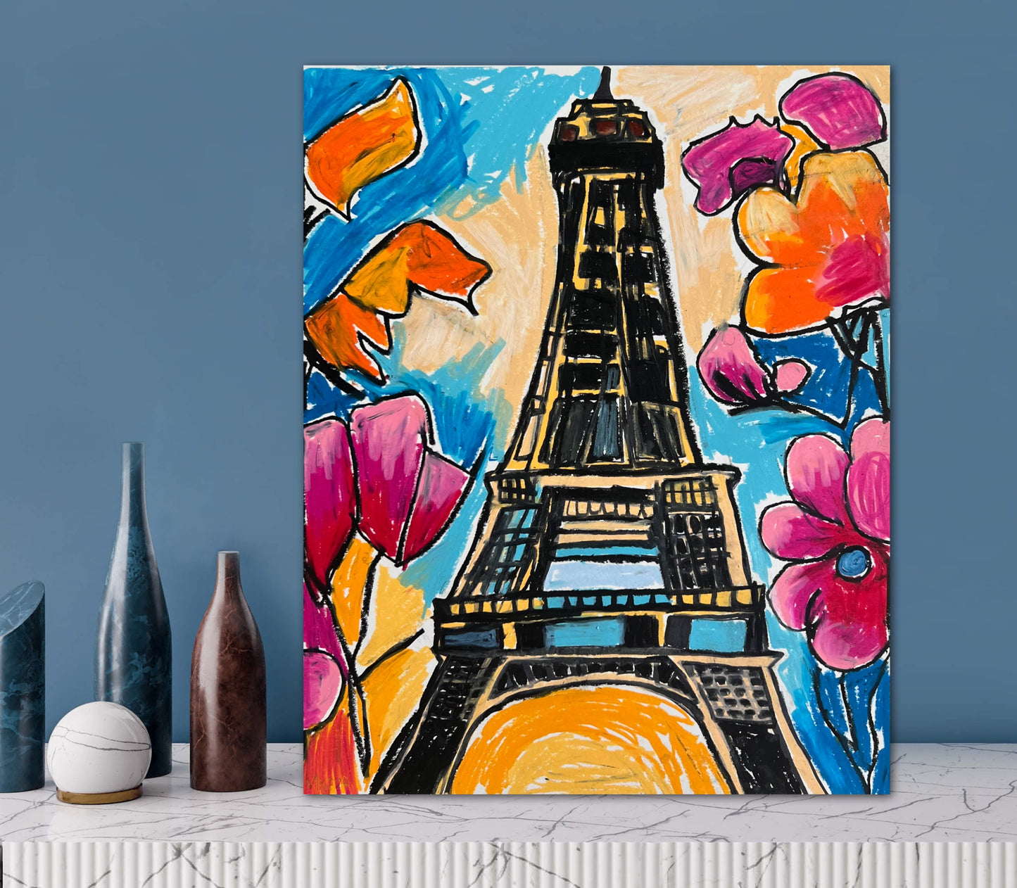 Paris With Love - Print, Poster, Stretched Canvas Print