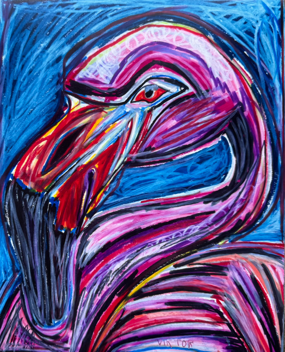 Fiona the Flamingo - Art Prints