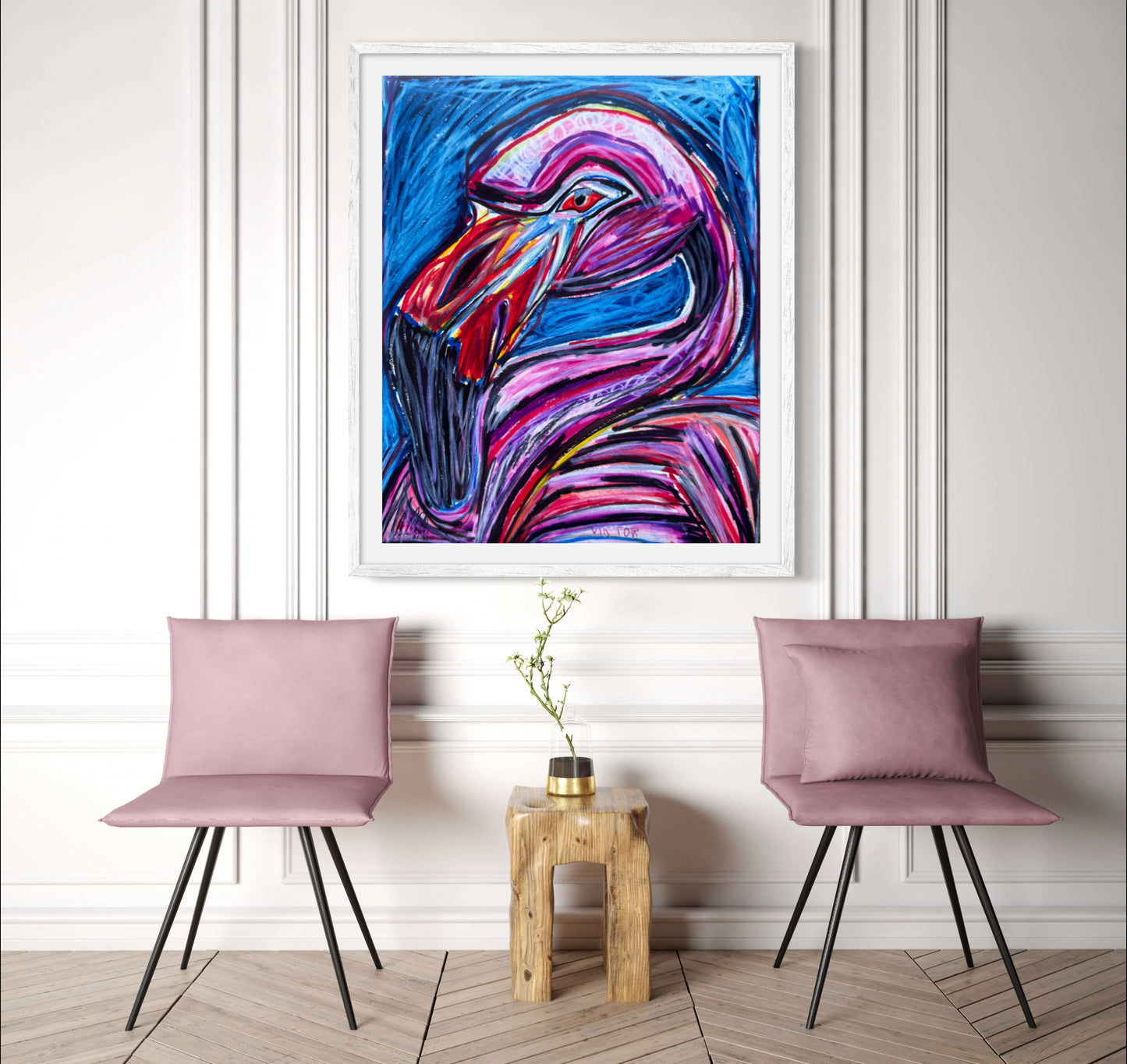 Fiona the Flamingo - Art Prints