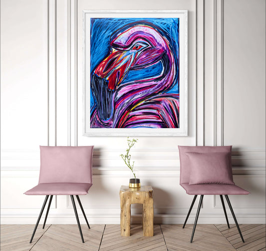 Fiona the Flamingo - Art Prints