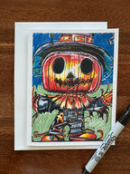 Scary Scarecrow  - Greeting cards (set of 6)