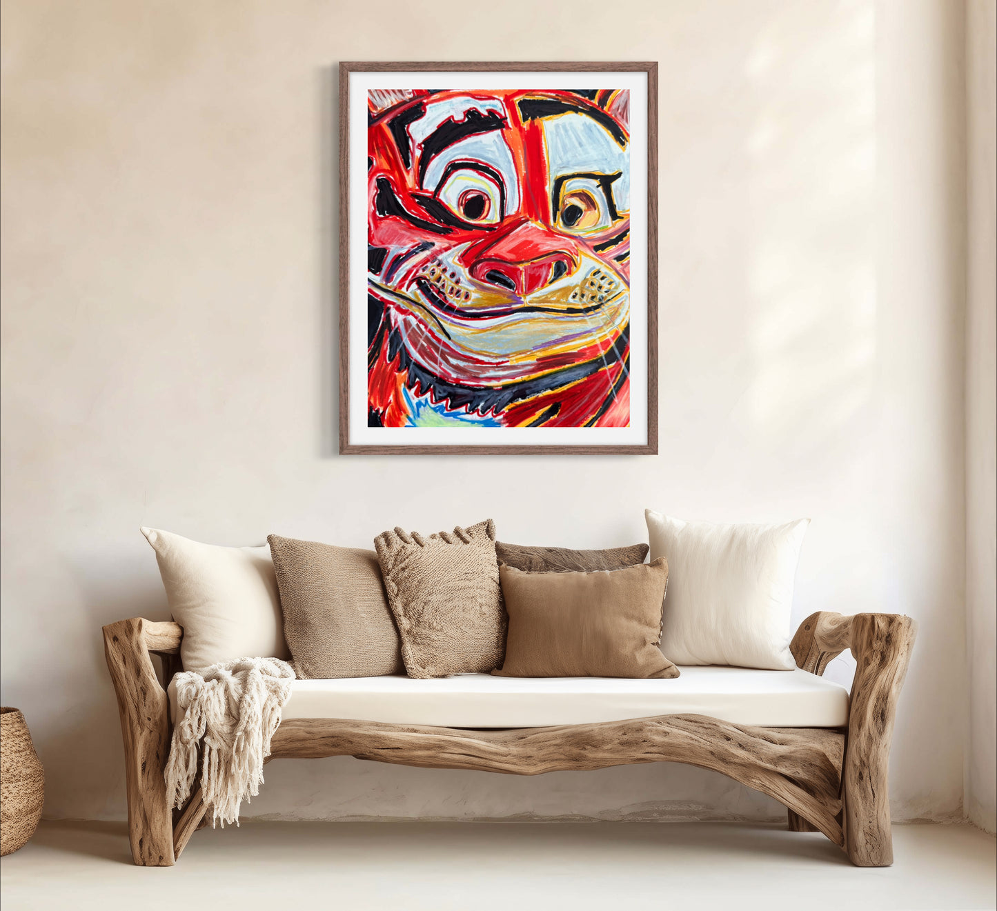 Smiling Tiger - Art Prints