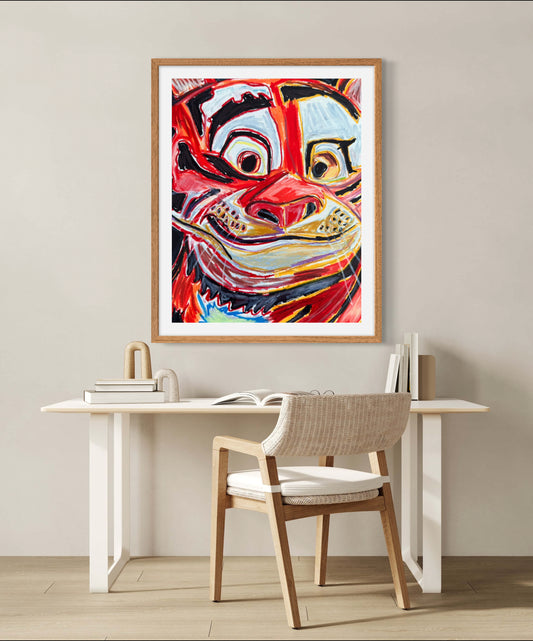 Smiling Tiger - Art Prints