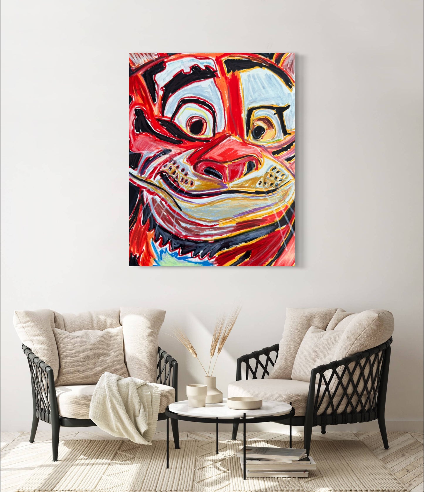 Smiling Tiger - Art Prints