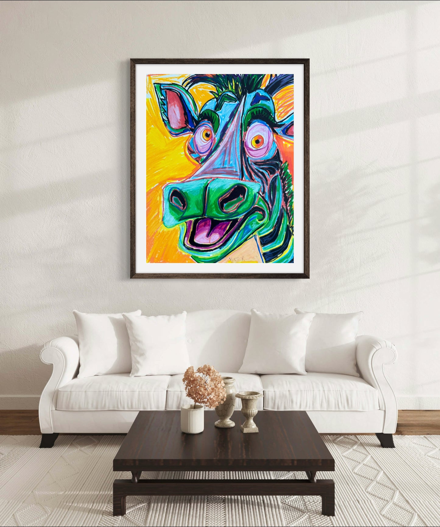 Happy Zebra - Art Prints