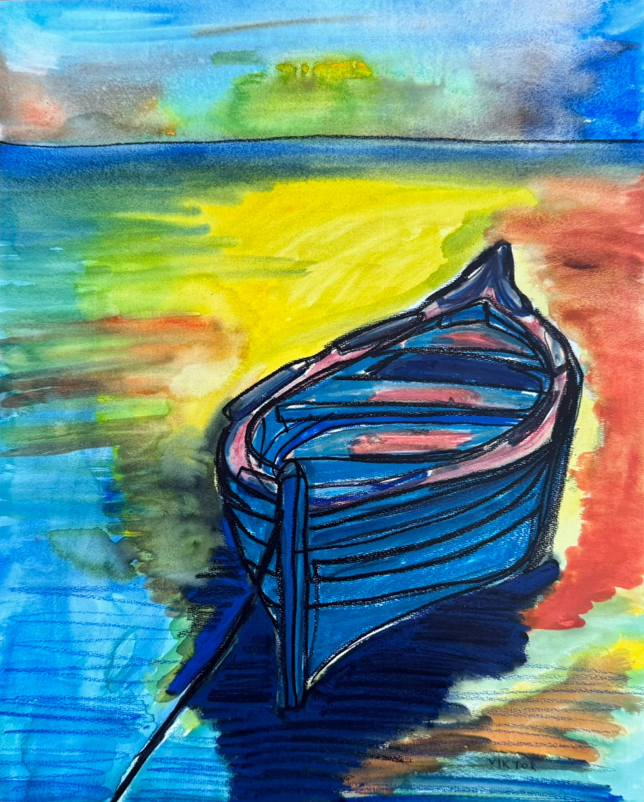 Boat on the Beach - Art Prints