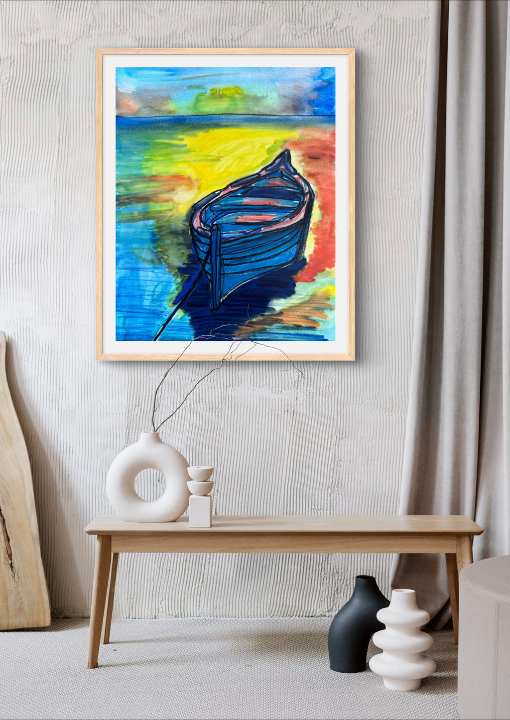 Boat on the Beach - Art Prints - Vichy's Art