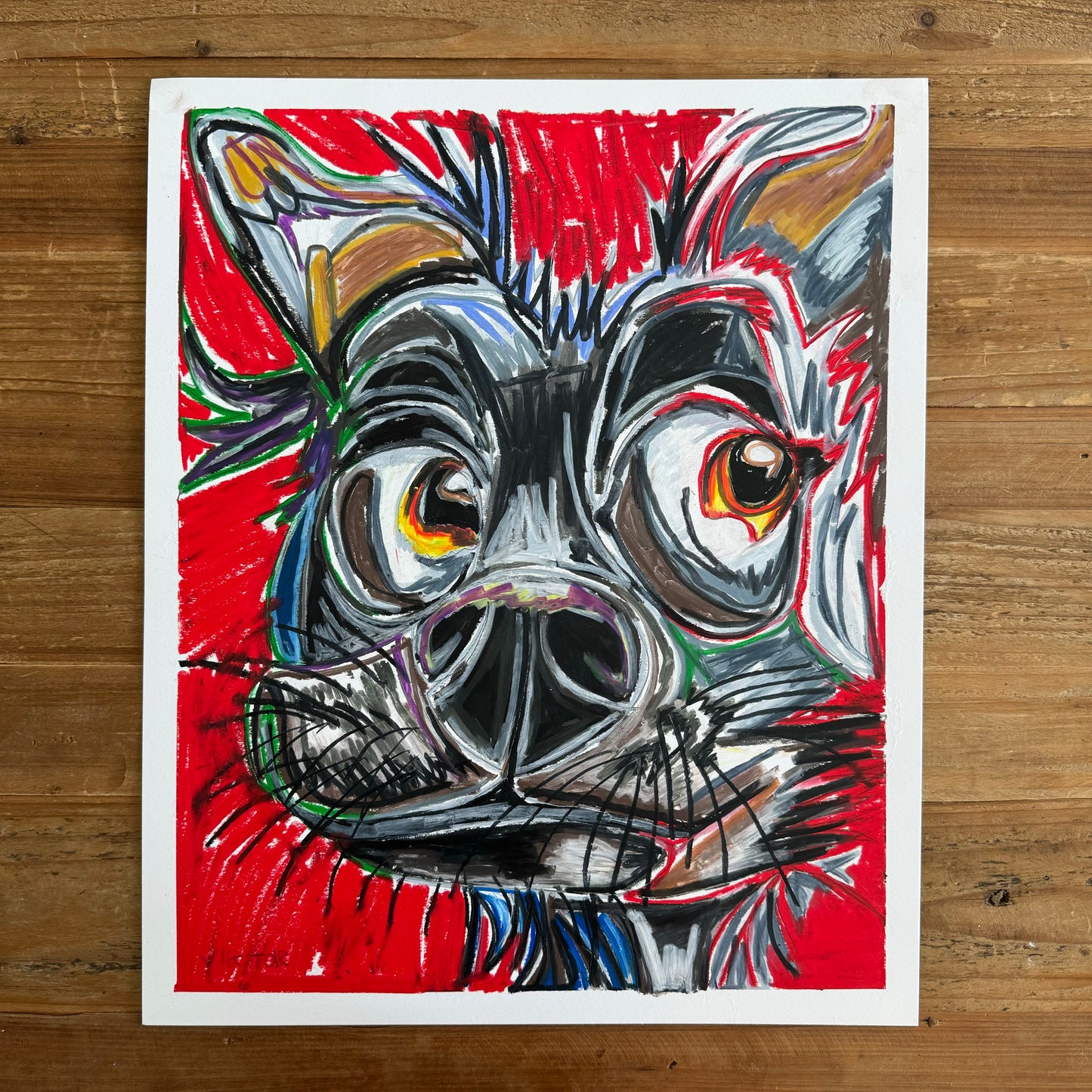 Cooper the Funny Dog - ORIGINAL  14x17”