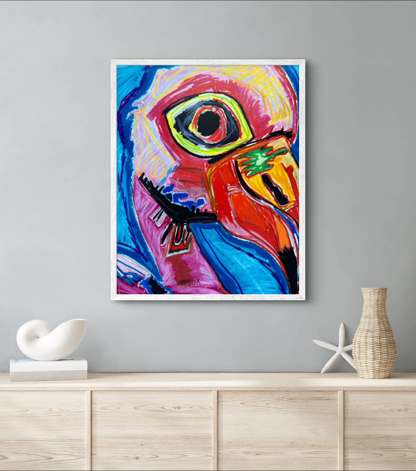 Calista the Pink Flamingo - Art Prints