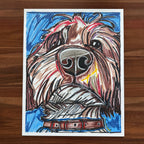 Desperado - ORIGINAL OIL PASTEL ARTWORK - 19x24" (video attached)