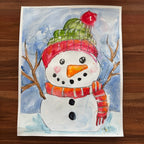 Frosty - ORIGINAL WATERCOLOR ARTWORK - 19x24"