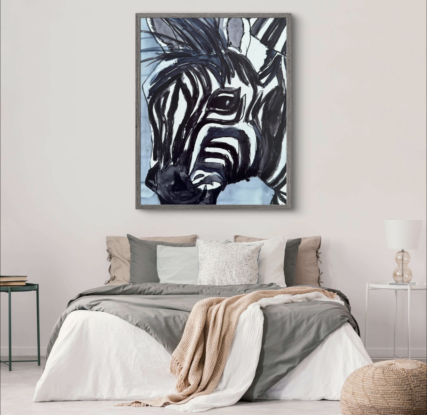 Zebra - Monochrome - Art Prints