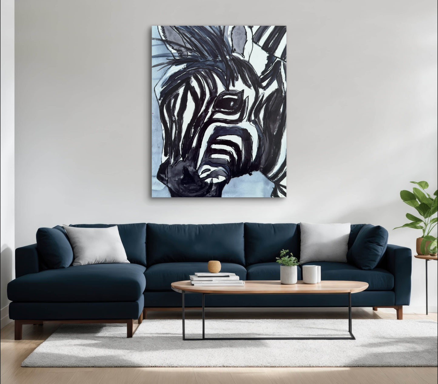 Zebra - Monochrome - Art Prints