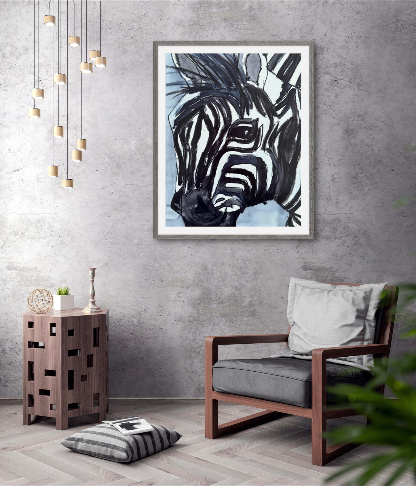 Zebra - Monochrome - Art Prints