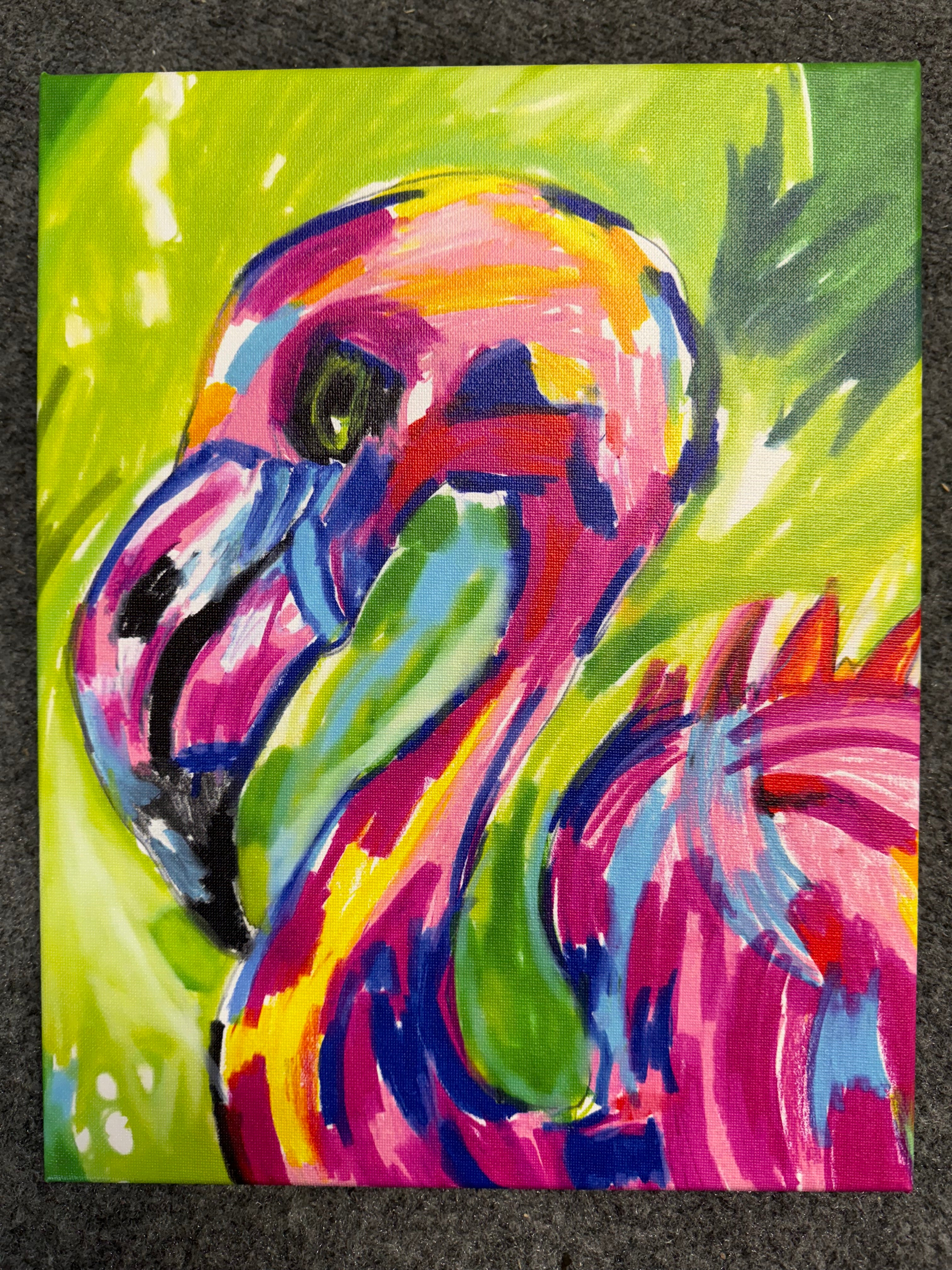 Pink Flamingo - Art Prints - Vichy's Art