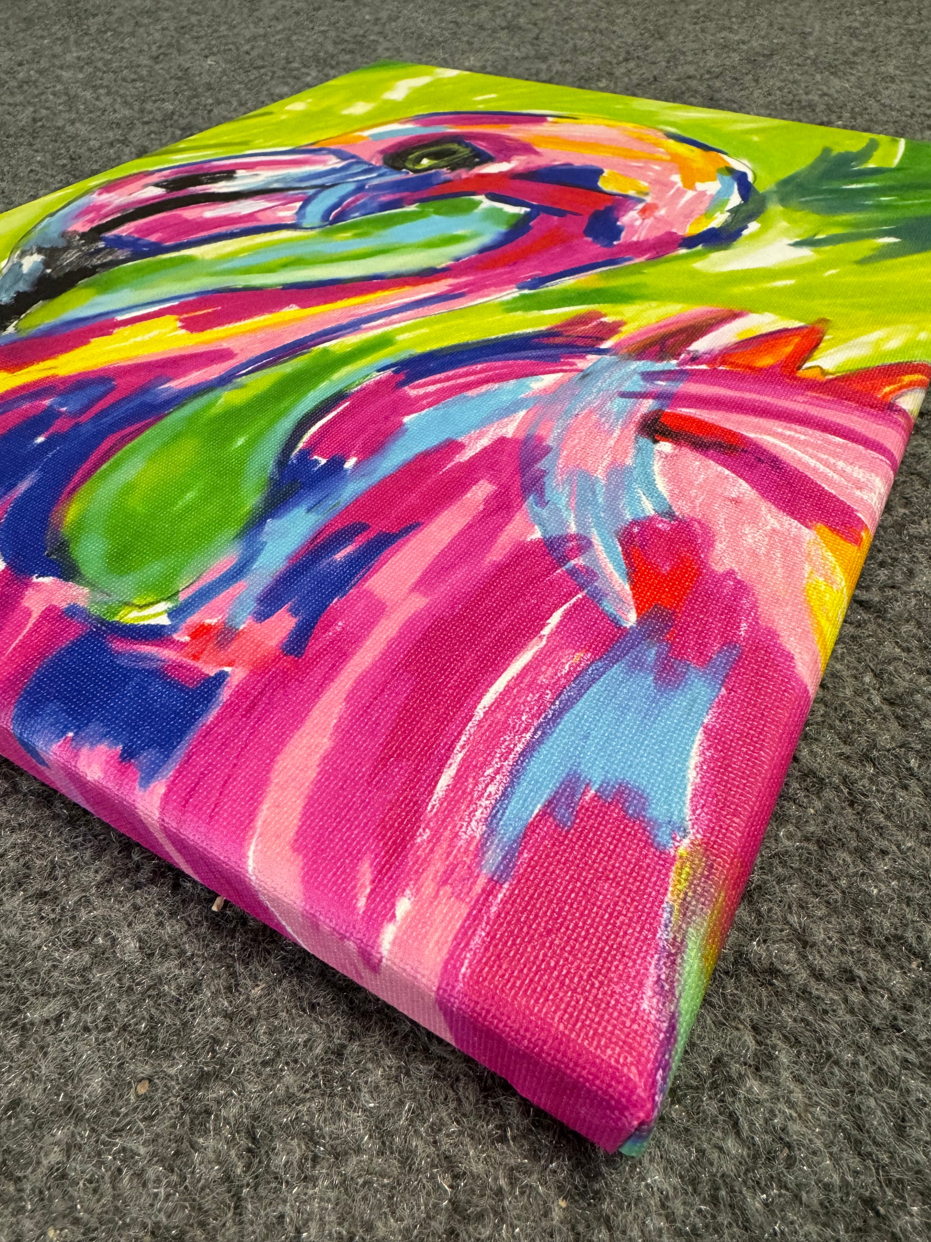 Pink Flamingo - Art Prints - Vichy's Art