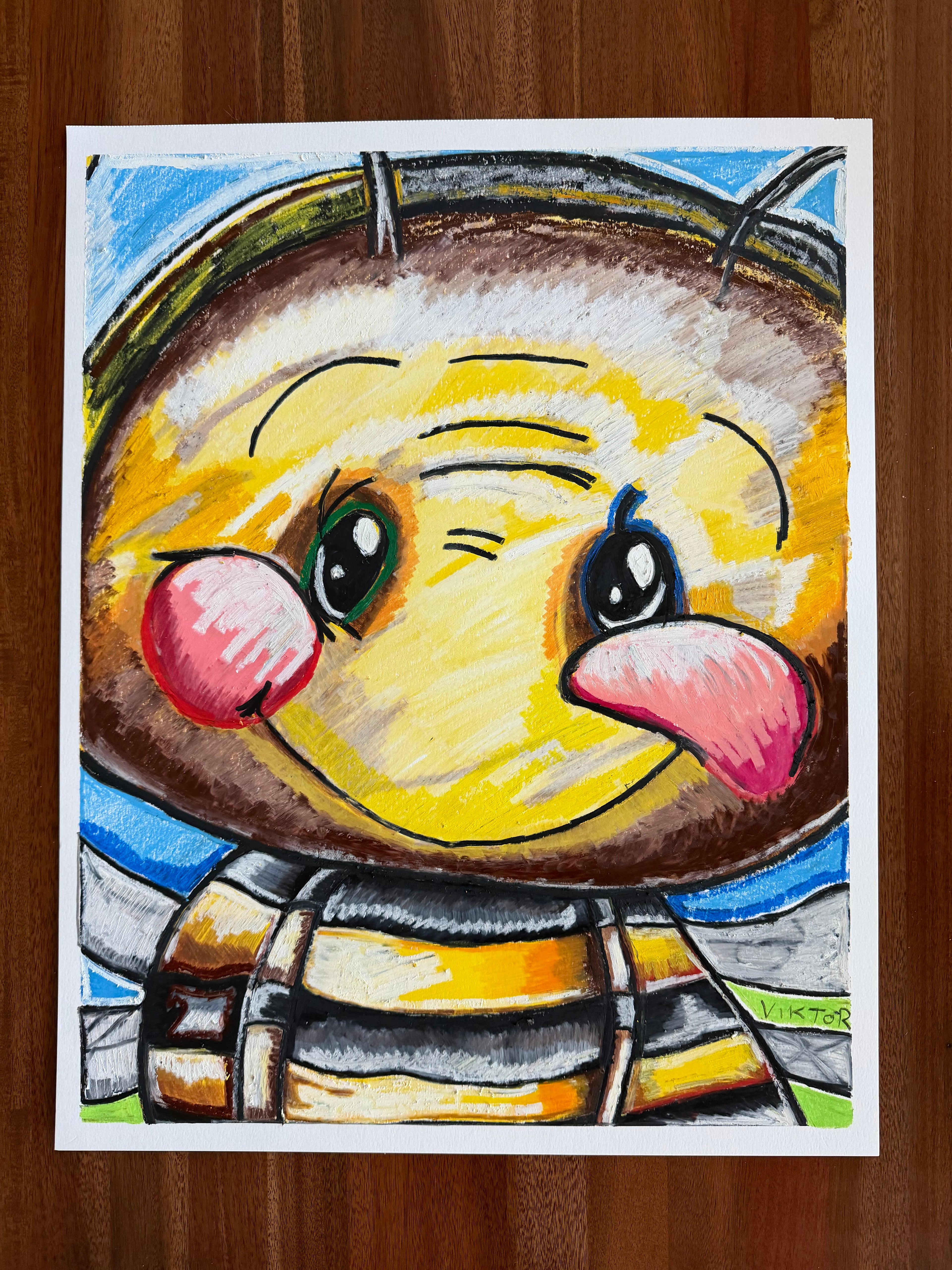 Bombus Maximus - ORIGINAL OIL PASTEL ARTWORK - 19x24"