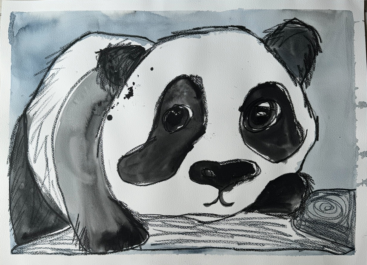 Giant Panda II - ORIGINAL 30x22”