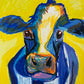 Blue Cow - Art Prints