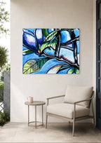 Purple Flowering Tree - Art Prints (landscape)