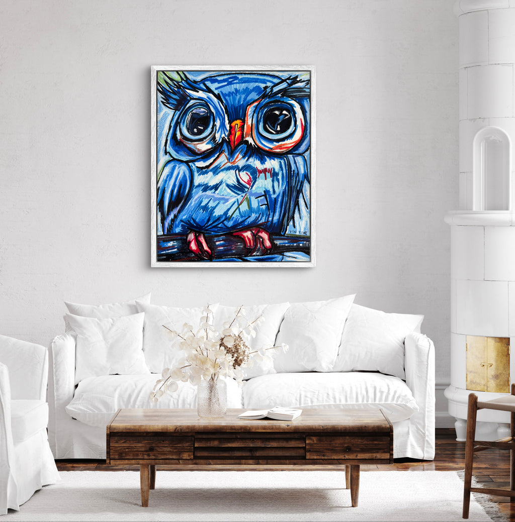 The Blue Owl - Art Prints