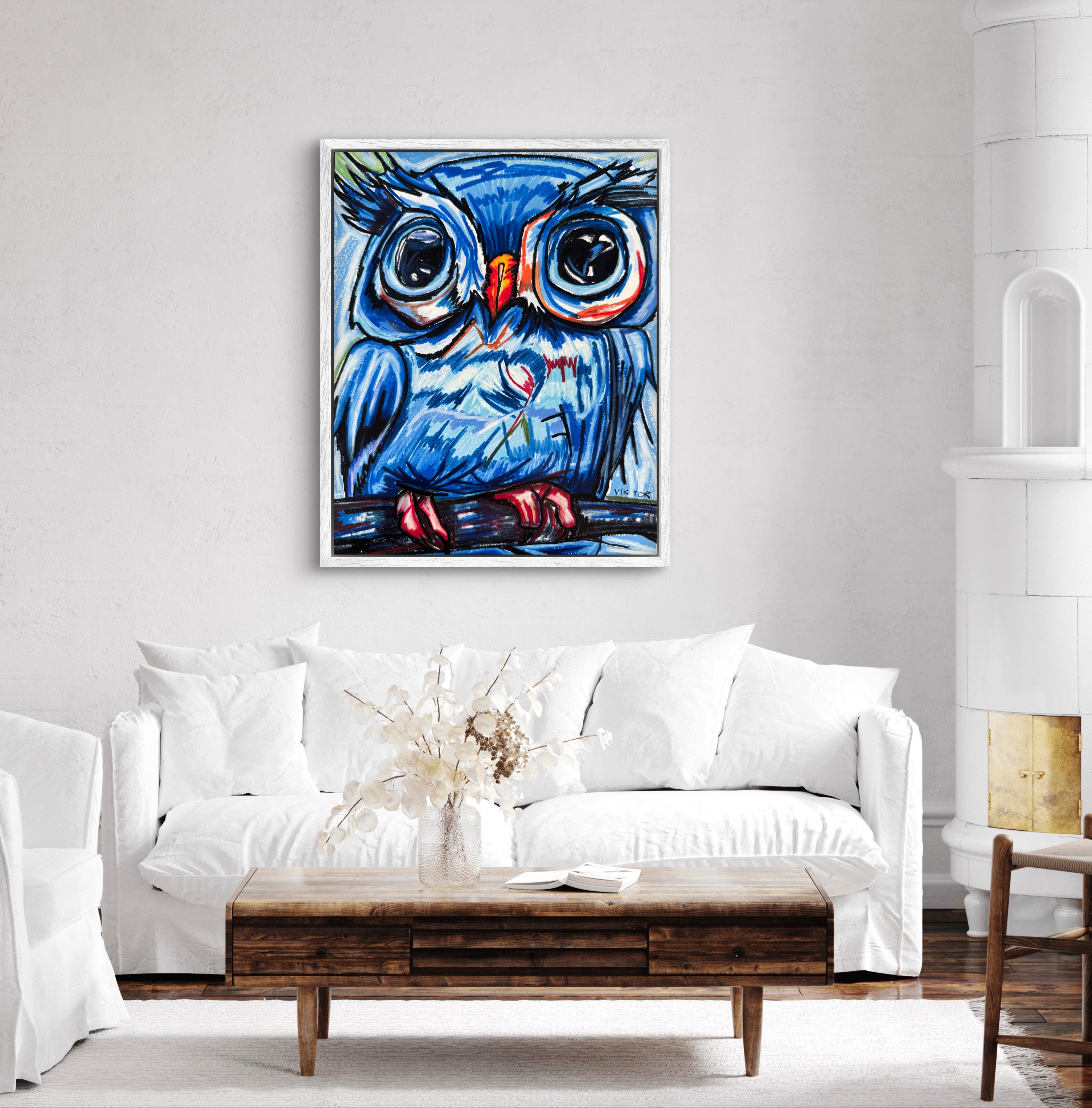 The Blue Owl - Art Prints