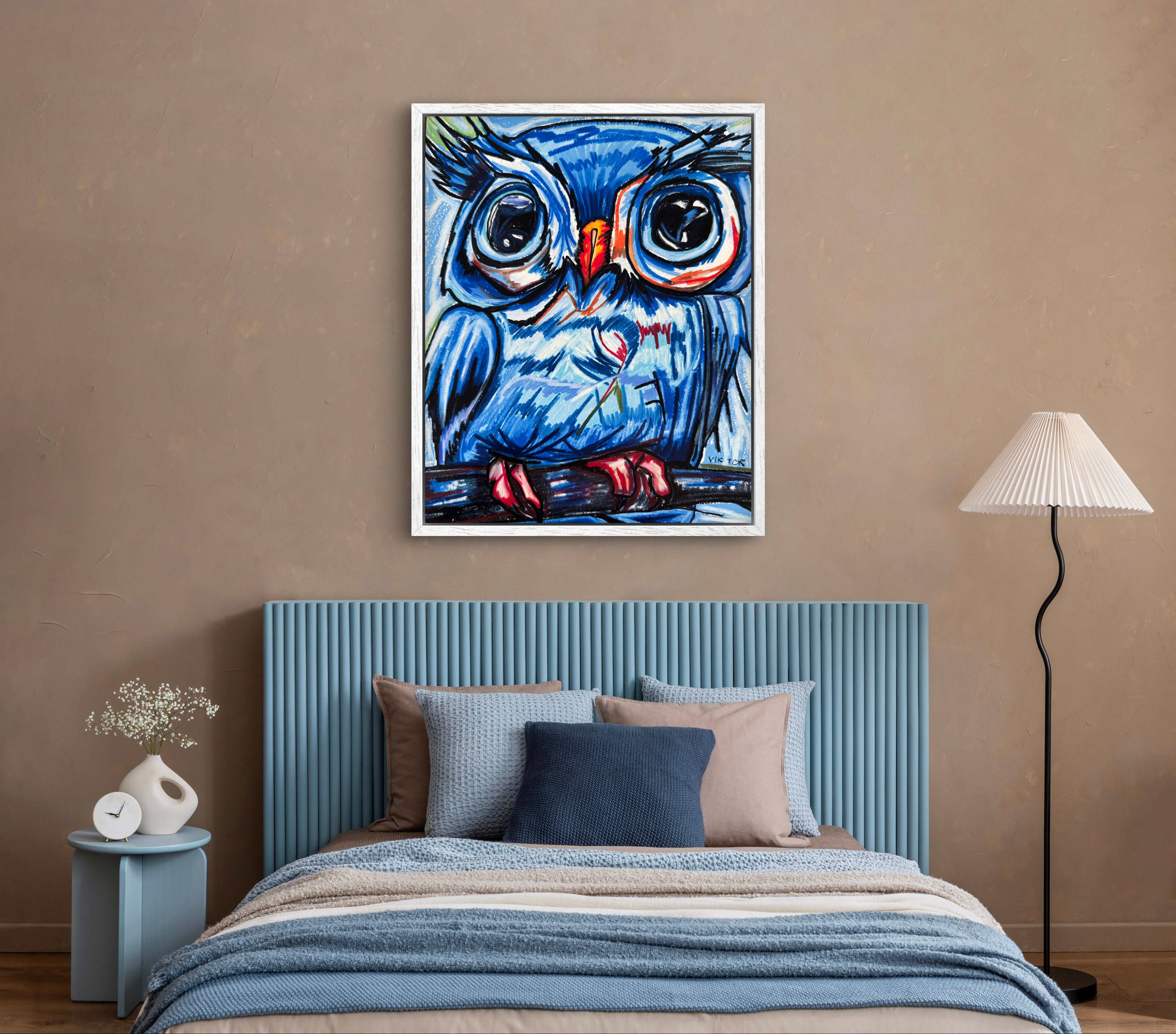 The Blue Owl - Art Prints