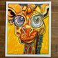 The Yellow Giraffe - ORIGINAL  14x17”