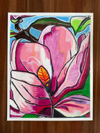 Ann Magnolia - ORIGINAL OIL PASTEL ARTWORK - 19x24" (video attached)