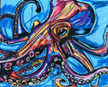 Octopus Purple - Art Prints (landscape)