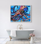 Octopus Purple - Art Prints (landscape)