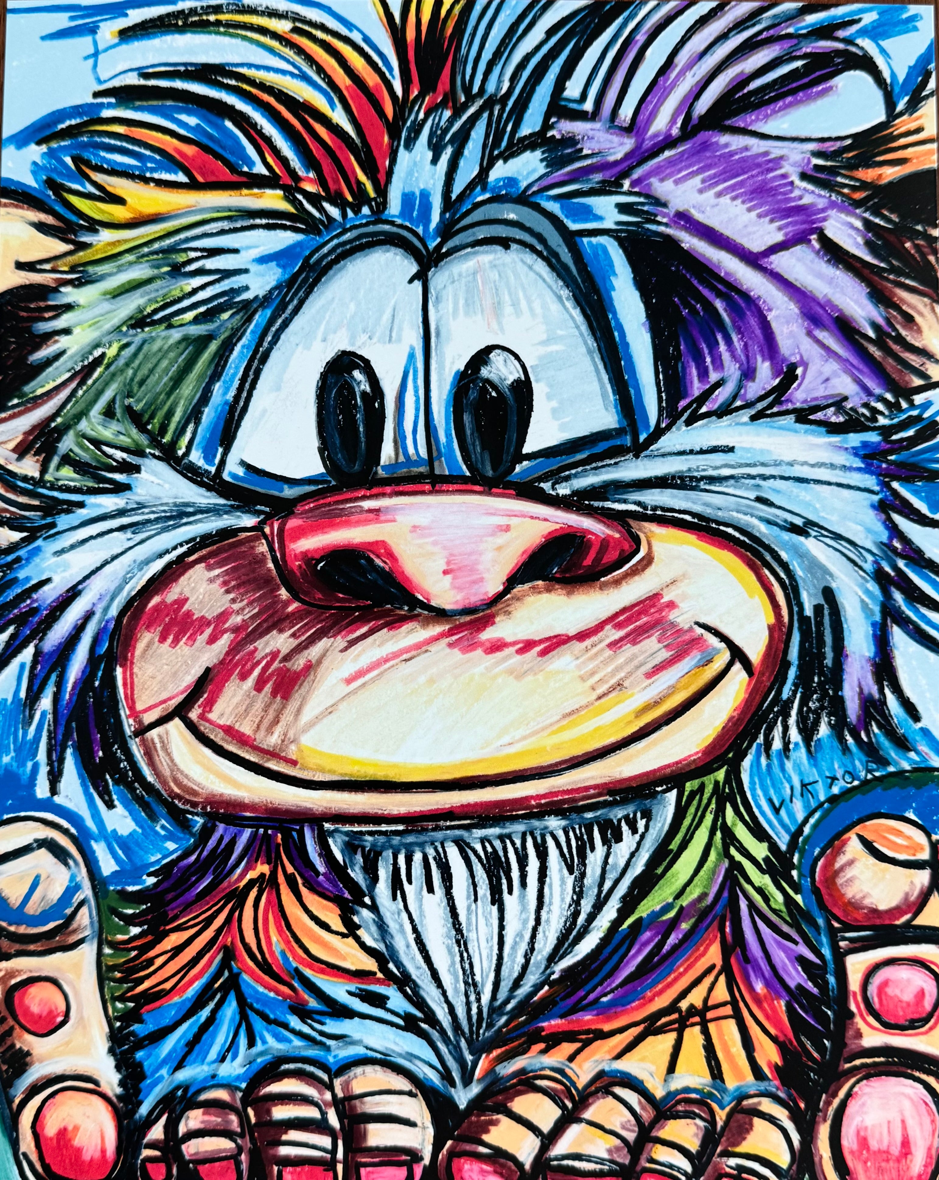 Rainbow Monkey - Art Prints