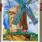 Windmill - ORIGINAL Watercolor artwork 22x30”