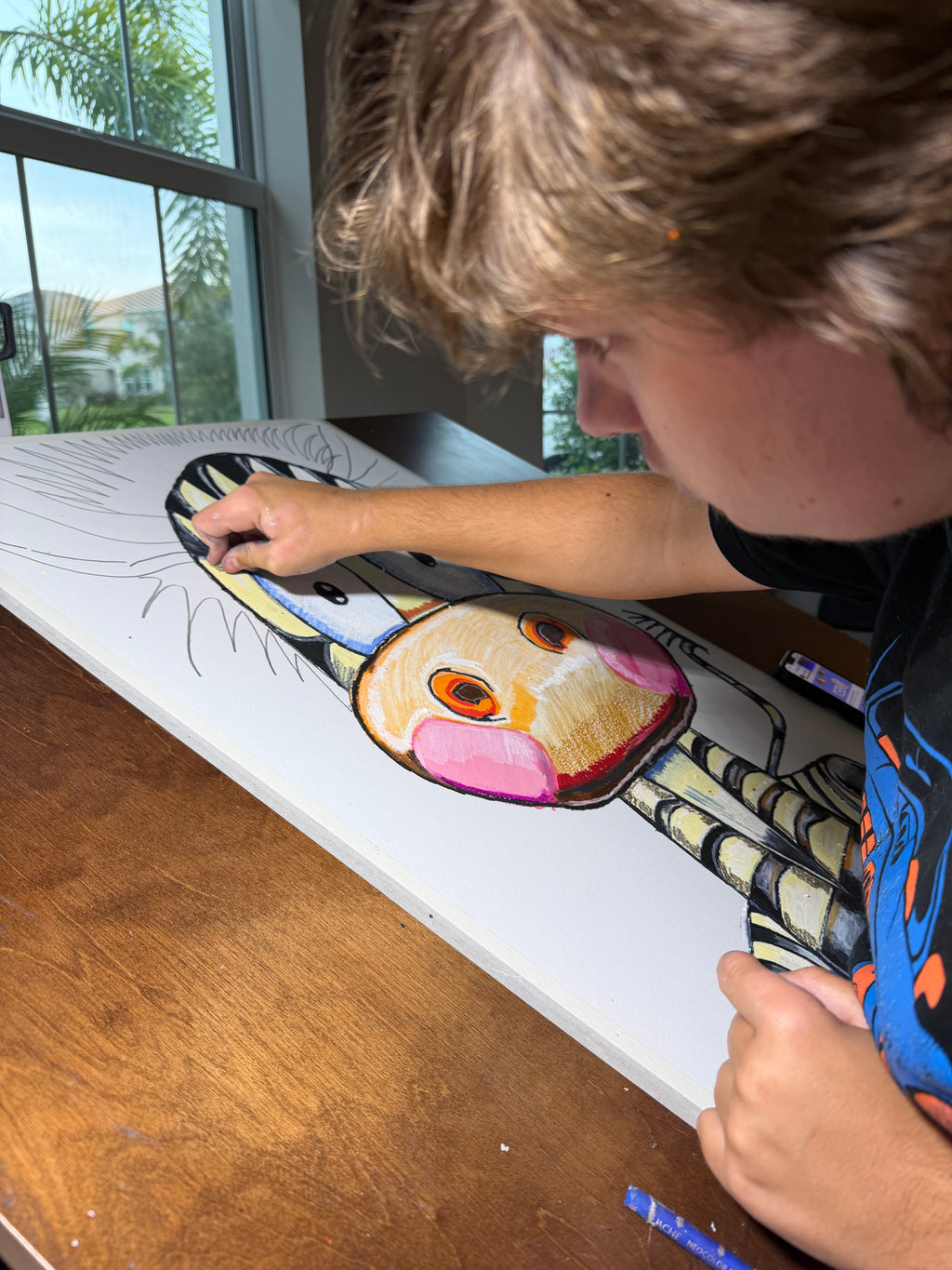 Little Stripe - ORIGINAL Watercolor artwork 22x30” (video attached)