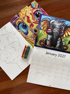 Introducing the Ultimate 2027 Calendar and Coloring Book Bundle