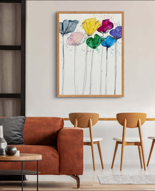 7 flowers - Art Prints