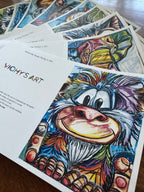 Cute ANIMALS - Greeting cards (SET OF 10)