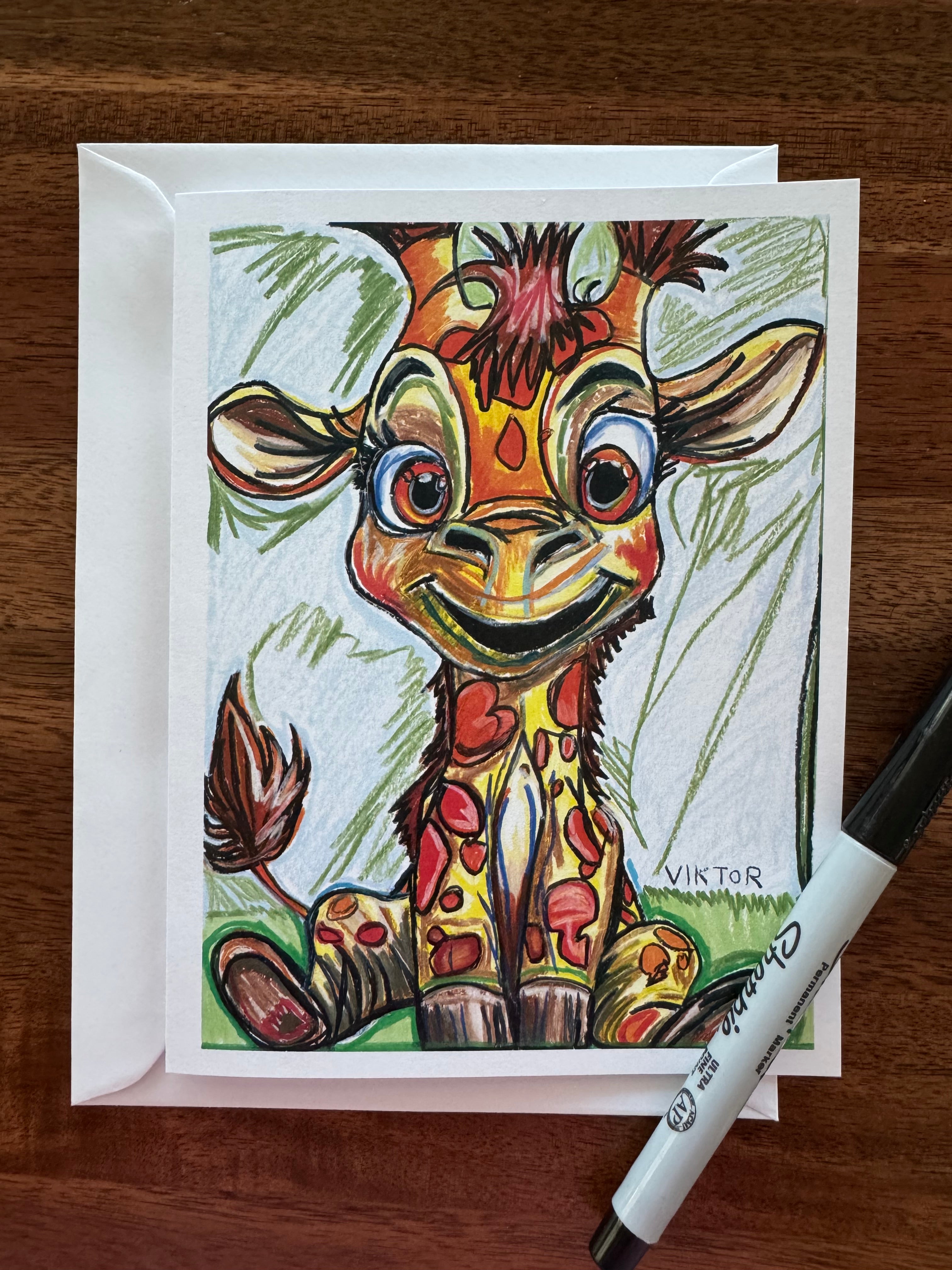 Cute ANIMALS - Greeting cards (SET OF 10)