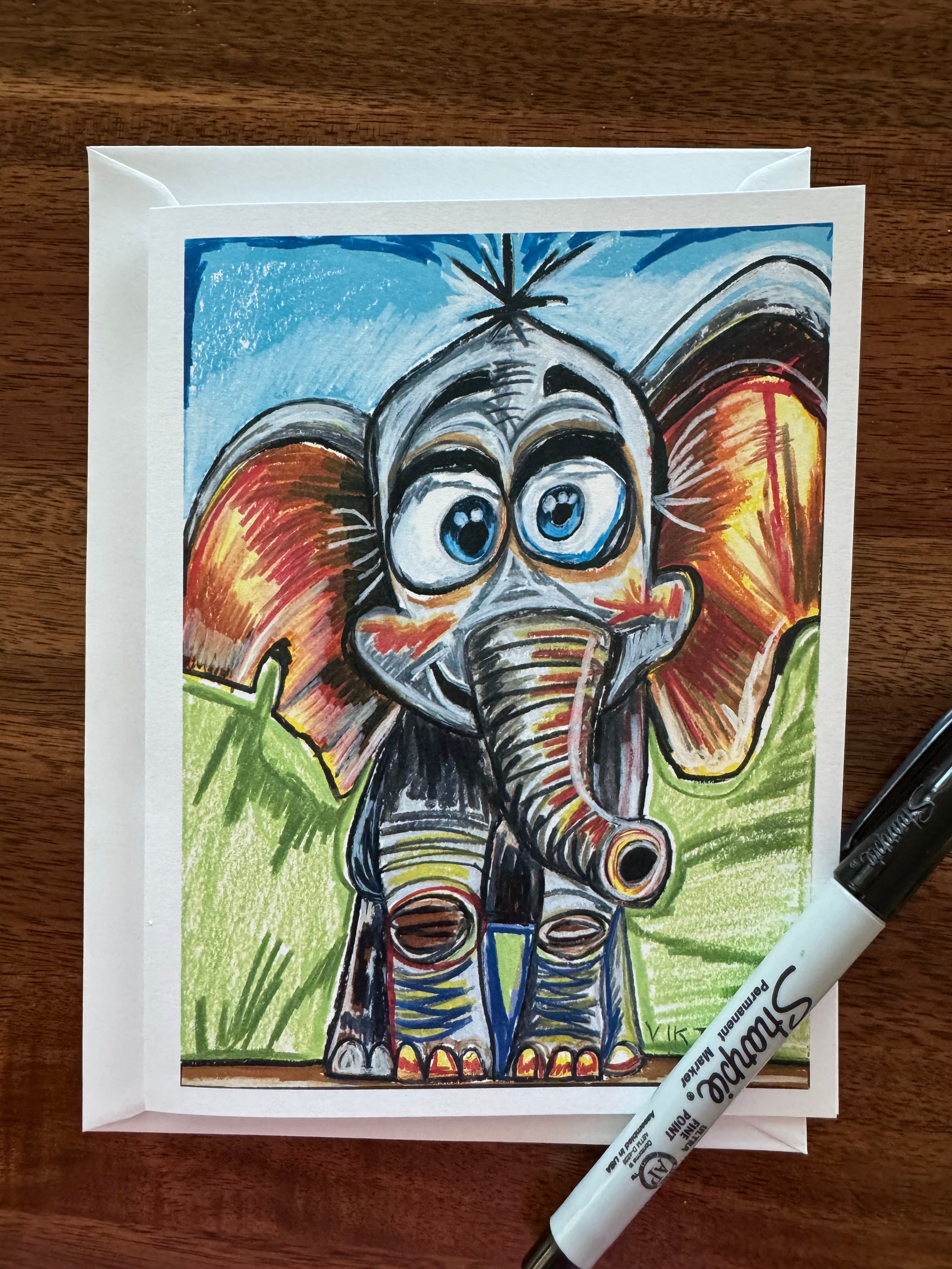 Cute ANIMALS - Greeting cards (SET OF 10)