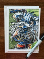 Cute ANIMALS - Greeting cards (SET OF 10)