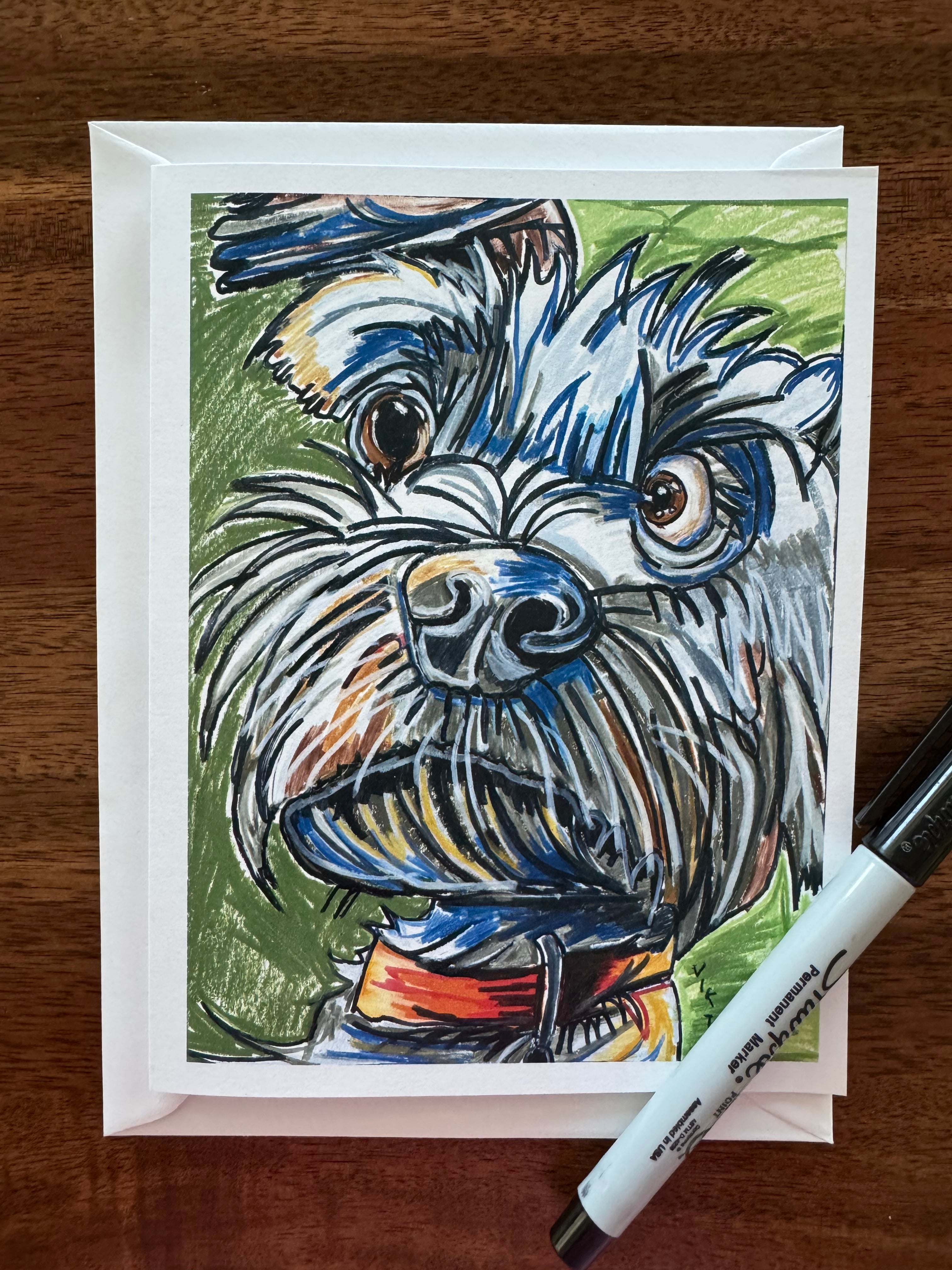 Cute ANIMALS - Greeting cards (SET OF 10)