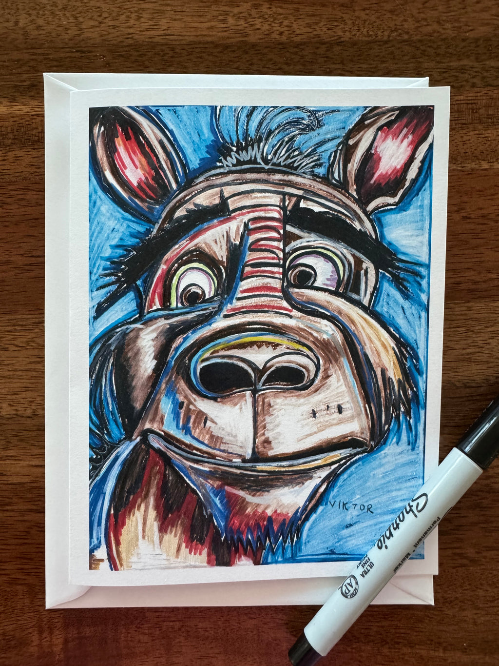 Cute ANIMALS - Greeting cards (SET OF 10)