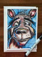 Cute ANIMALS - Greeting cards (SET OF 10)