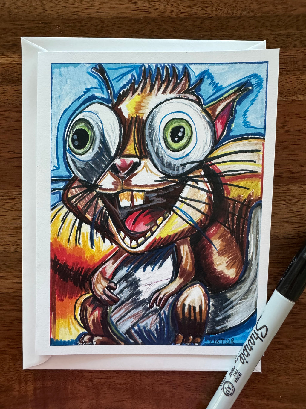 Cute ANIMALS - Greeting cards (SET OF 10)