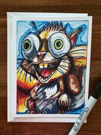 Cute ANIMALS - Greeting cards (SET OF 10)