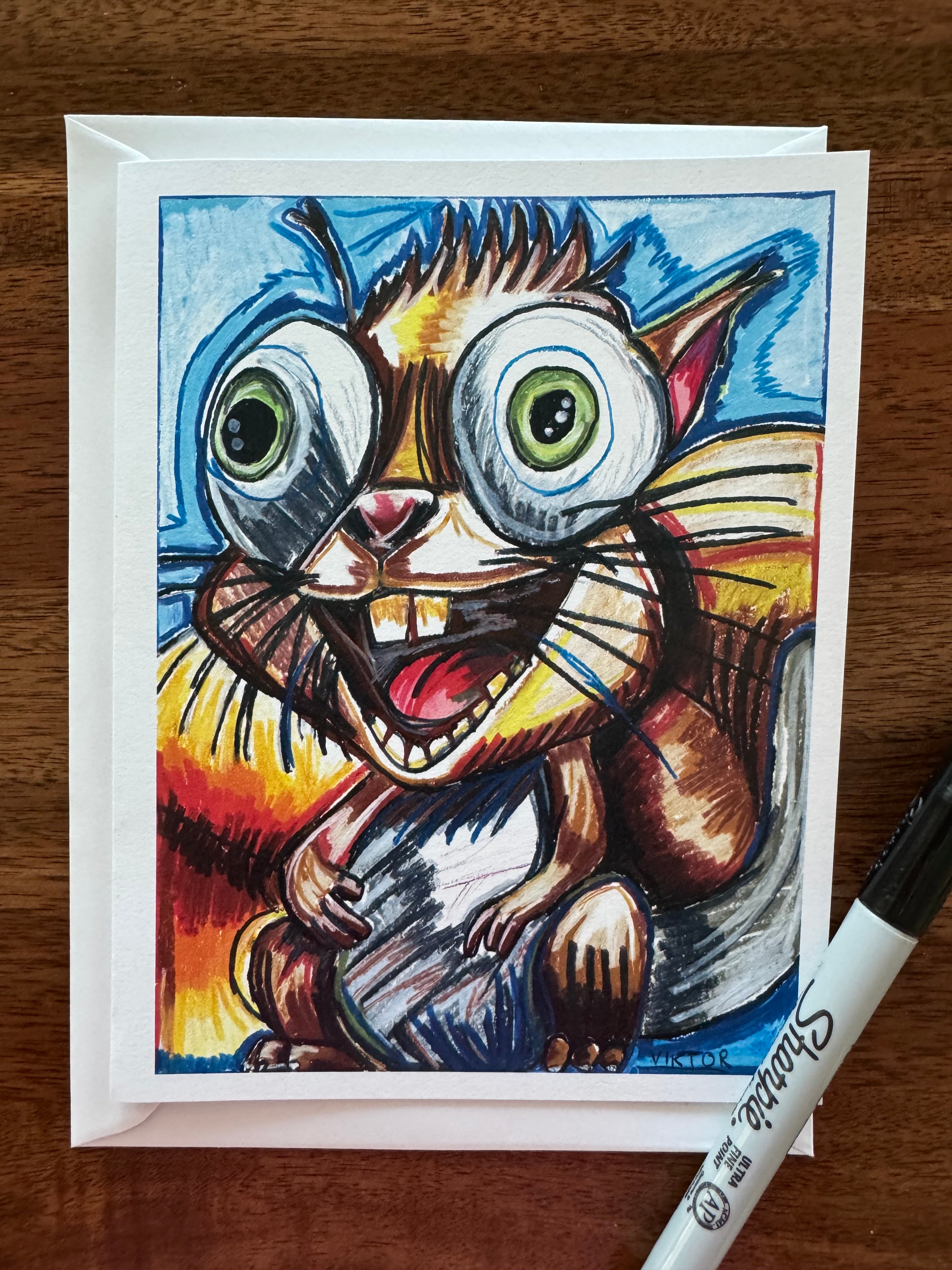 Cute ANIMALS - Greeting cards (SET OF 10)