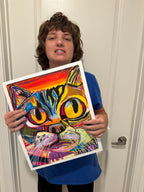 Mister Cat - ORIGINAL  14x17”