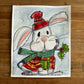 Santa Bunny - ORIGINAL 14x17”