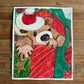 Santa Teddy Bear - ORIGINAL 14x17”